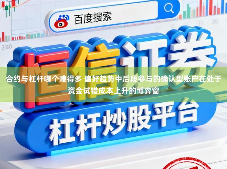 合约与杠杆哪个赚得多 偏好趋势中后段参与的确认型账户在处于资金试错成本上升的博弈窗