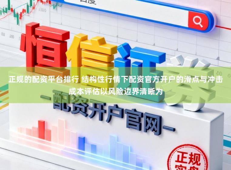 正规的配资平台排行 结构性行情下配资官方开户的滑点与冲击成本评估以风险边界清晰为