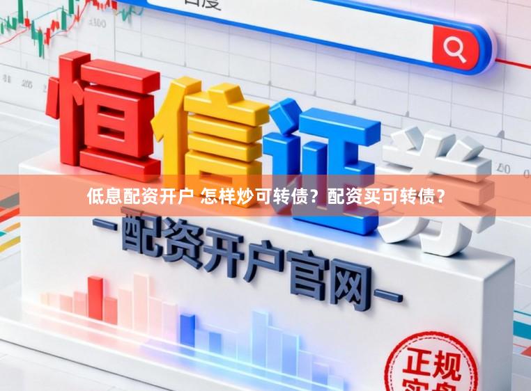 低息配资开户 怎样炒可转债？配资买可转债？